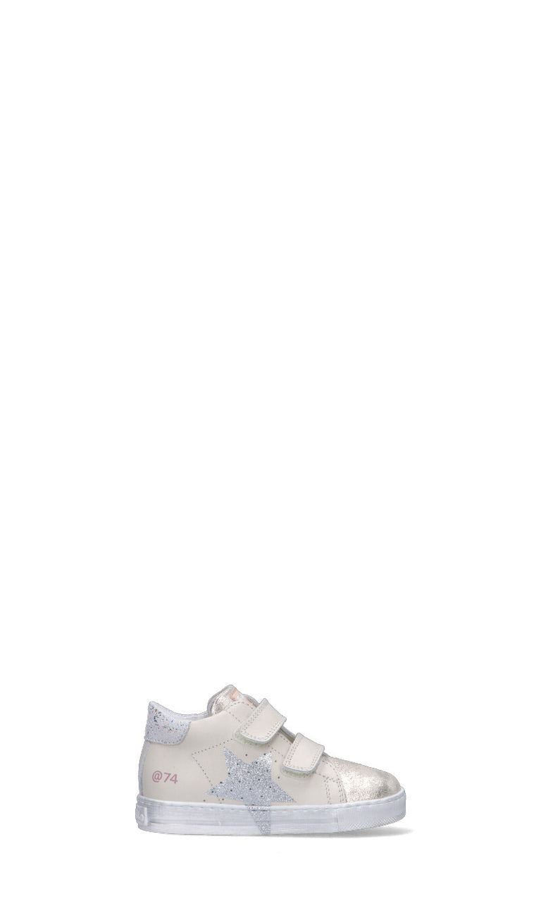 FALCOTTO Sneaker bimba panna in pelle