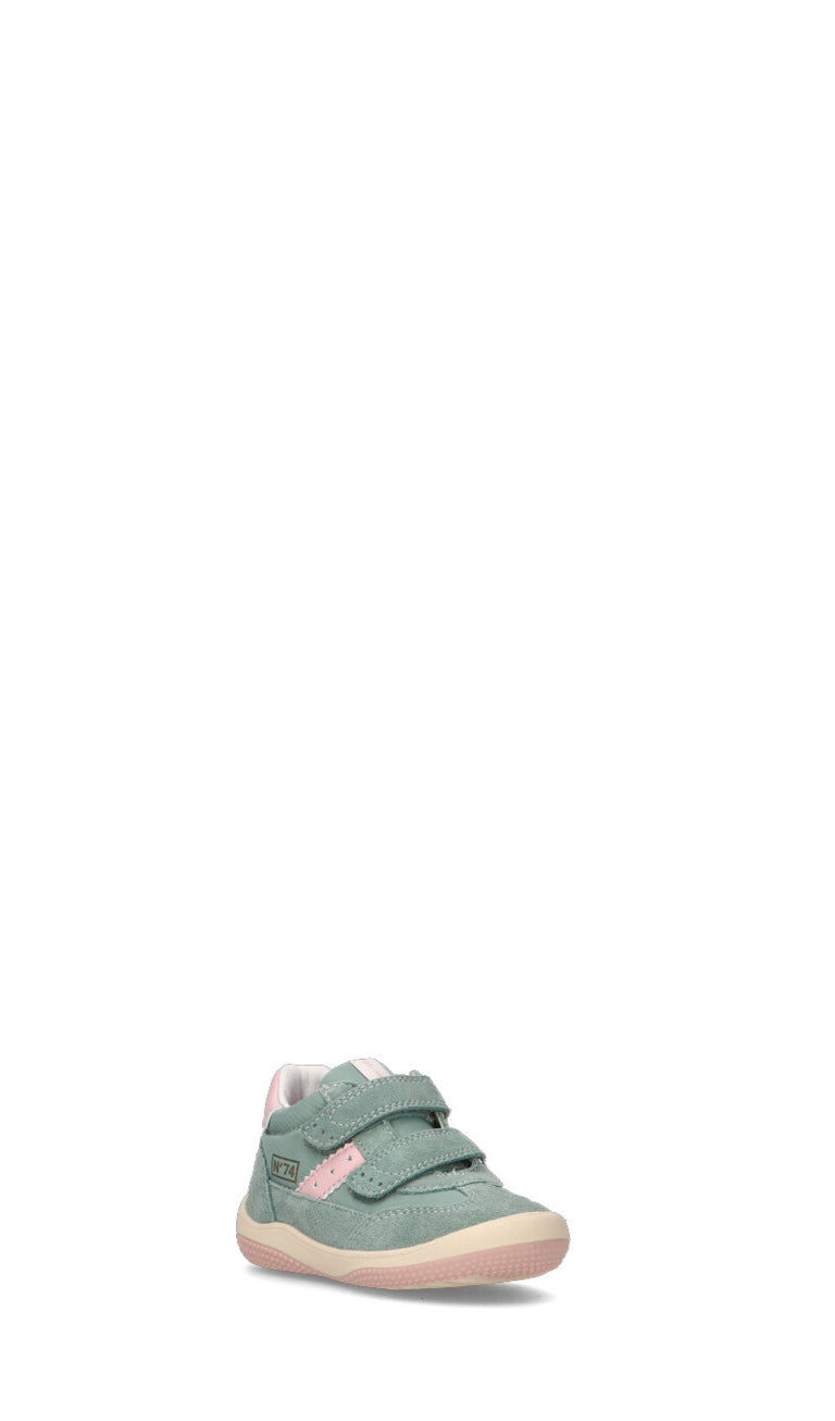 NATURINO Sneaker bimba verde in suede