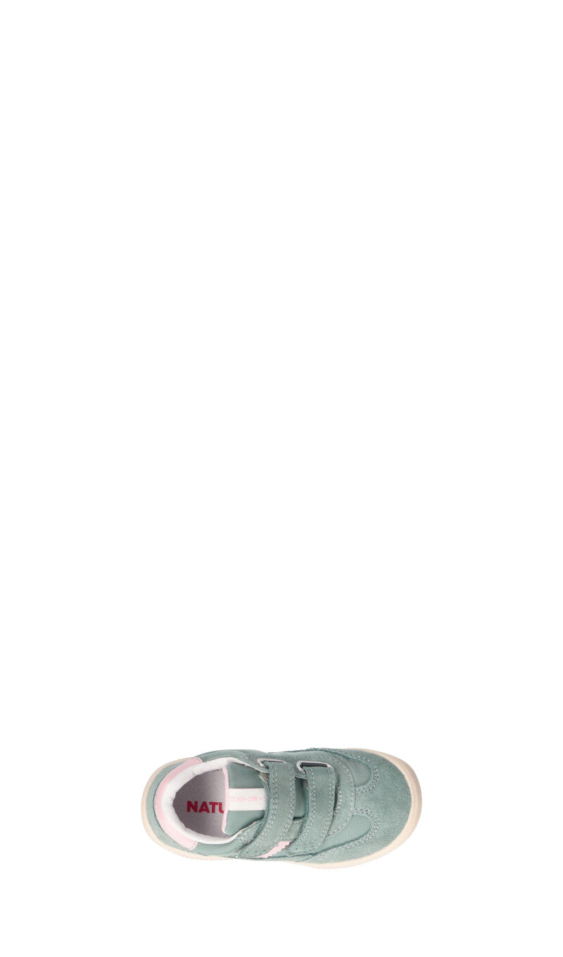 NATURINO Sneaker bimba verde in suede