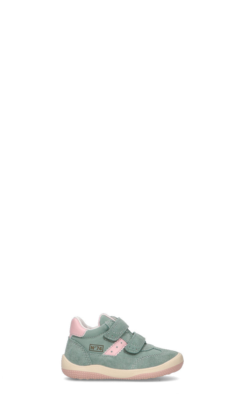 NATURINO Sneaker bimba verde in suede