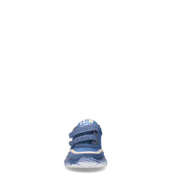 FALCOTTO Sneaker bimbo azzurra in suede
