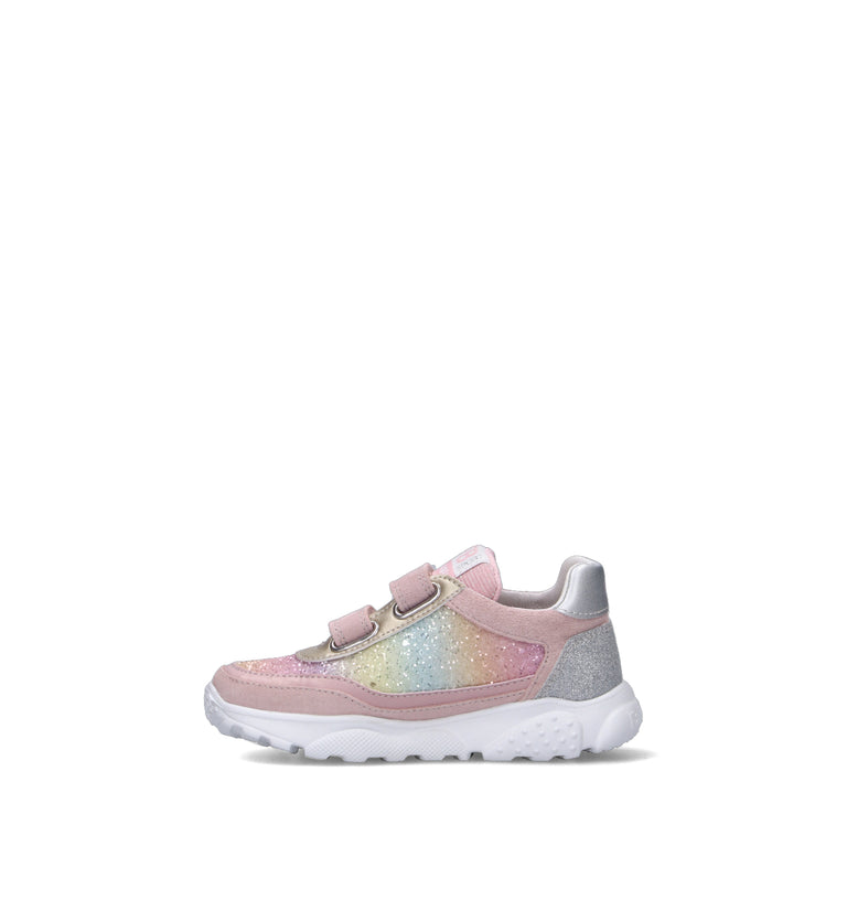 FALCOTTO Sneaker bimba rosa in suede
