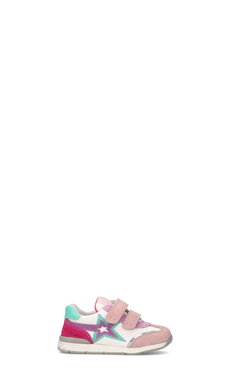 FALCOTTO Sneaker bimba bianca/rosa