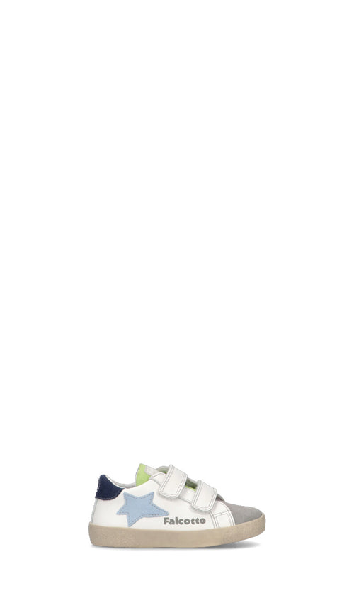 FALCOTTO Sneaker bimbo bianca in pelle