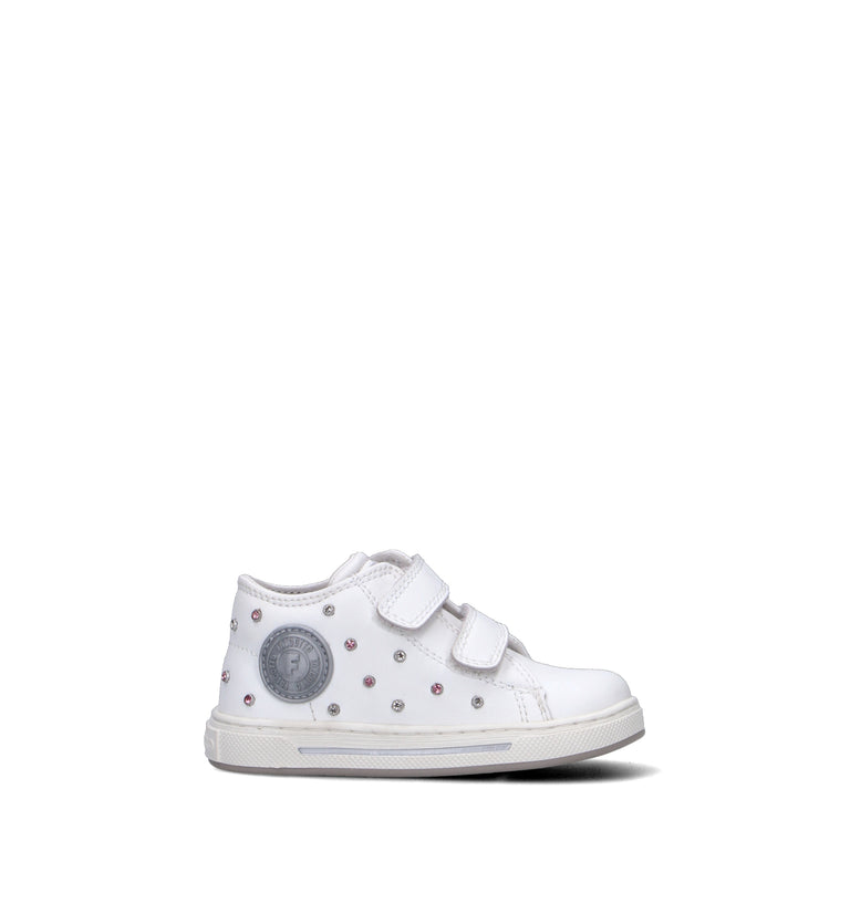 FALCOTTO Sneaker bimba bianca in pelle