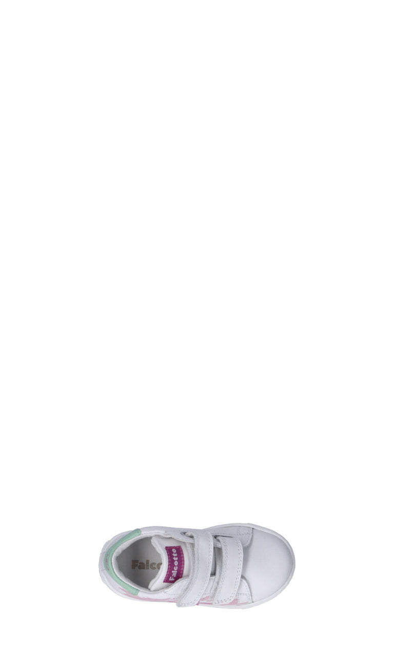FALCOTTO Sneaker bimba bianca in pelle