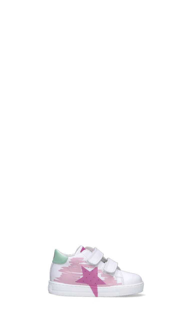 FALCOTTO Sneaker bimba bianca in pelle