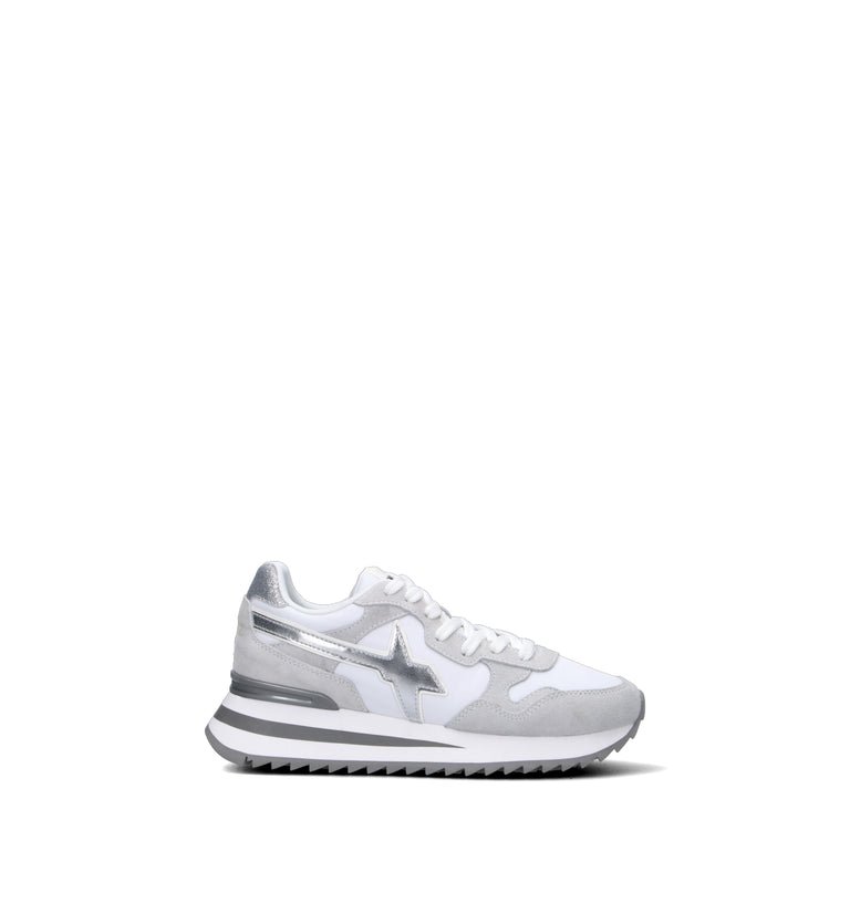 W6YZ Sneaker bimba bianca/argento