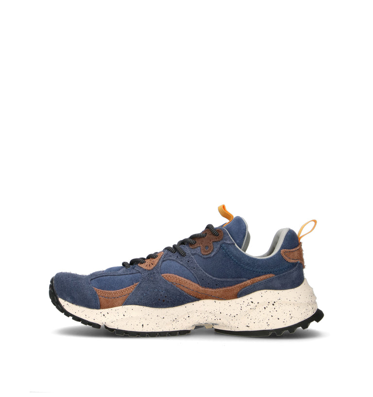 FLOWER MOUNTAIN Sneaker uomo blu in suede