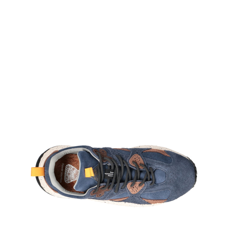 FLOWER MOUNTAIN Sneaker uomo blu in suede