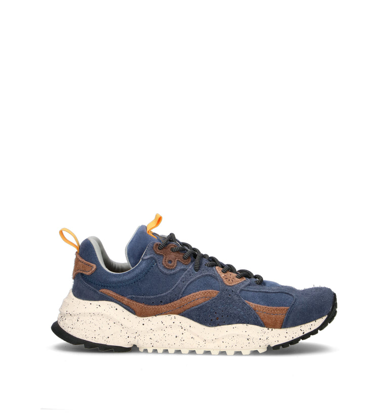 FLOWER MOUNTAIN Sneaker uomo blu in suede