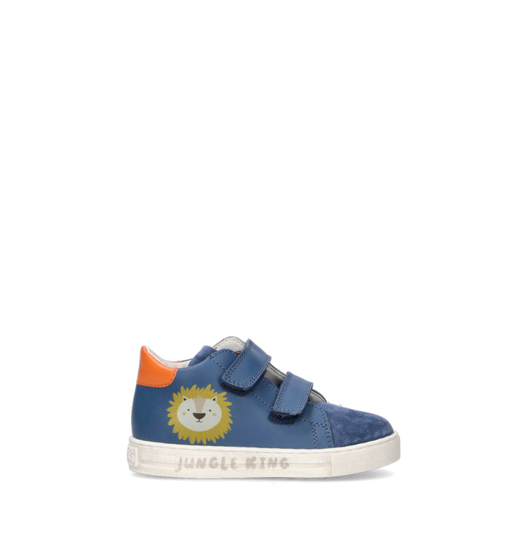 FALCOTTO Sneaker bimbo blu in pelle