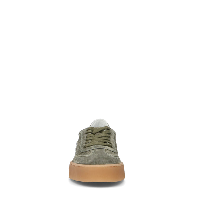 VOILE BLANCHE Sneaker uomo militare in suede