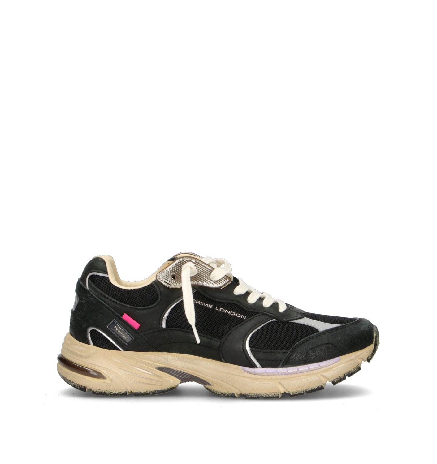 CRIME Sneaker donna nera
