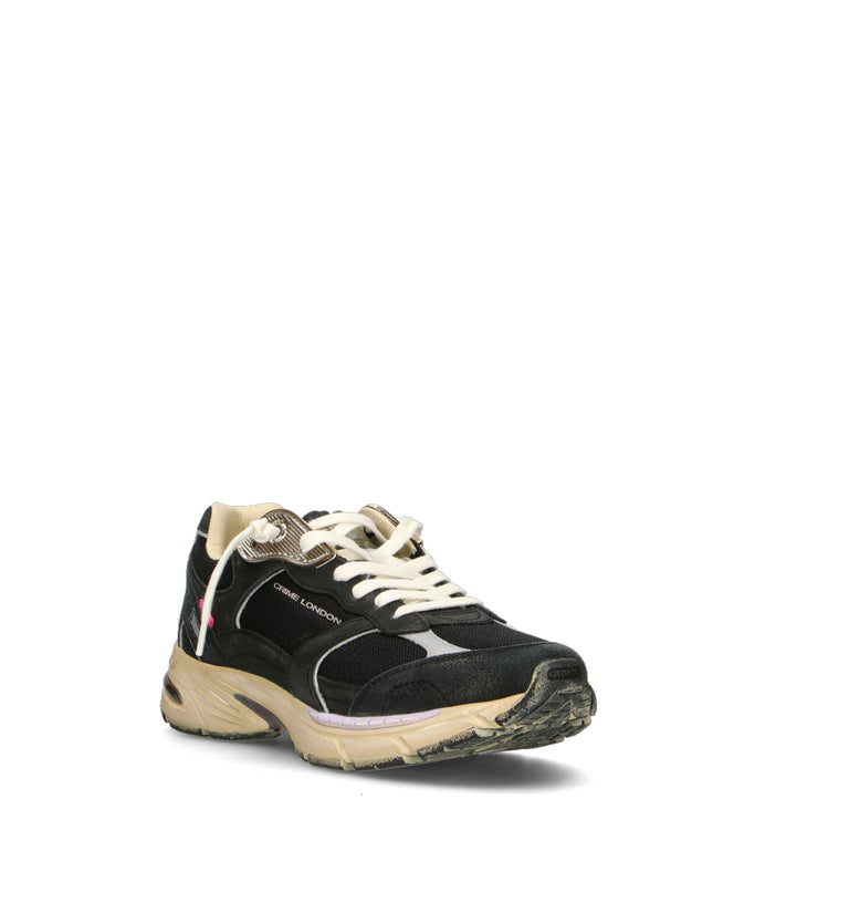 CRIME Sneaker donna nera