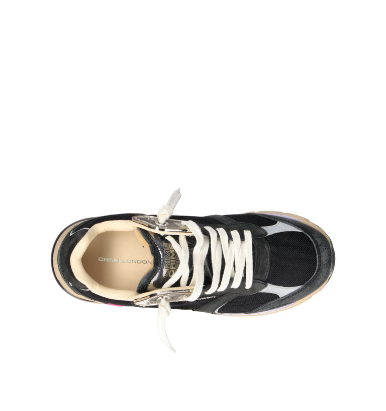 CRIME Sneaker donna nera