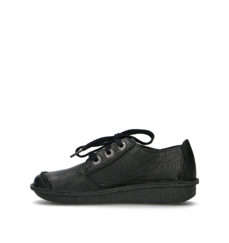 CLARKS CORE FUNNY DREAM Stringata donna nera in pelle