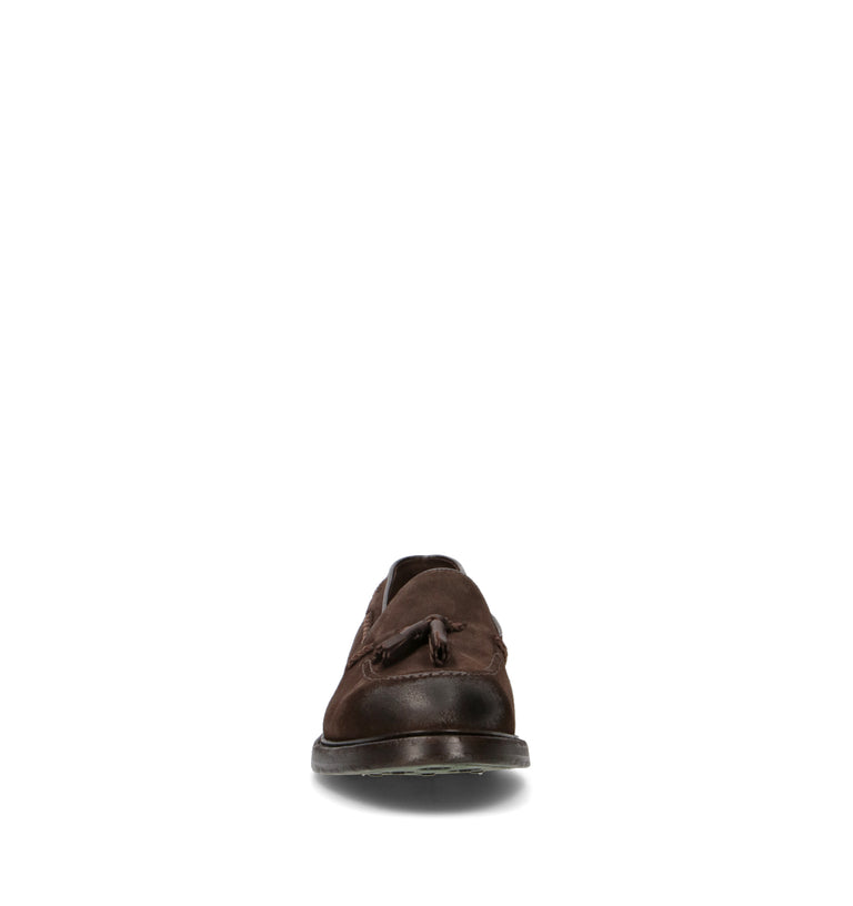 GREEN GEORGE Mocassino uomo marrone in suede