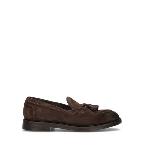 GREEN GEORGE Mocassino uomo marrone in suede