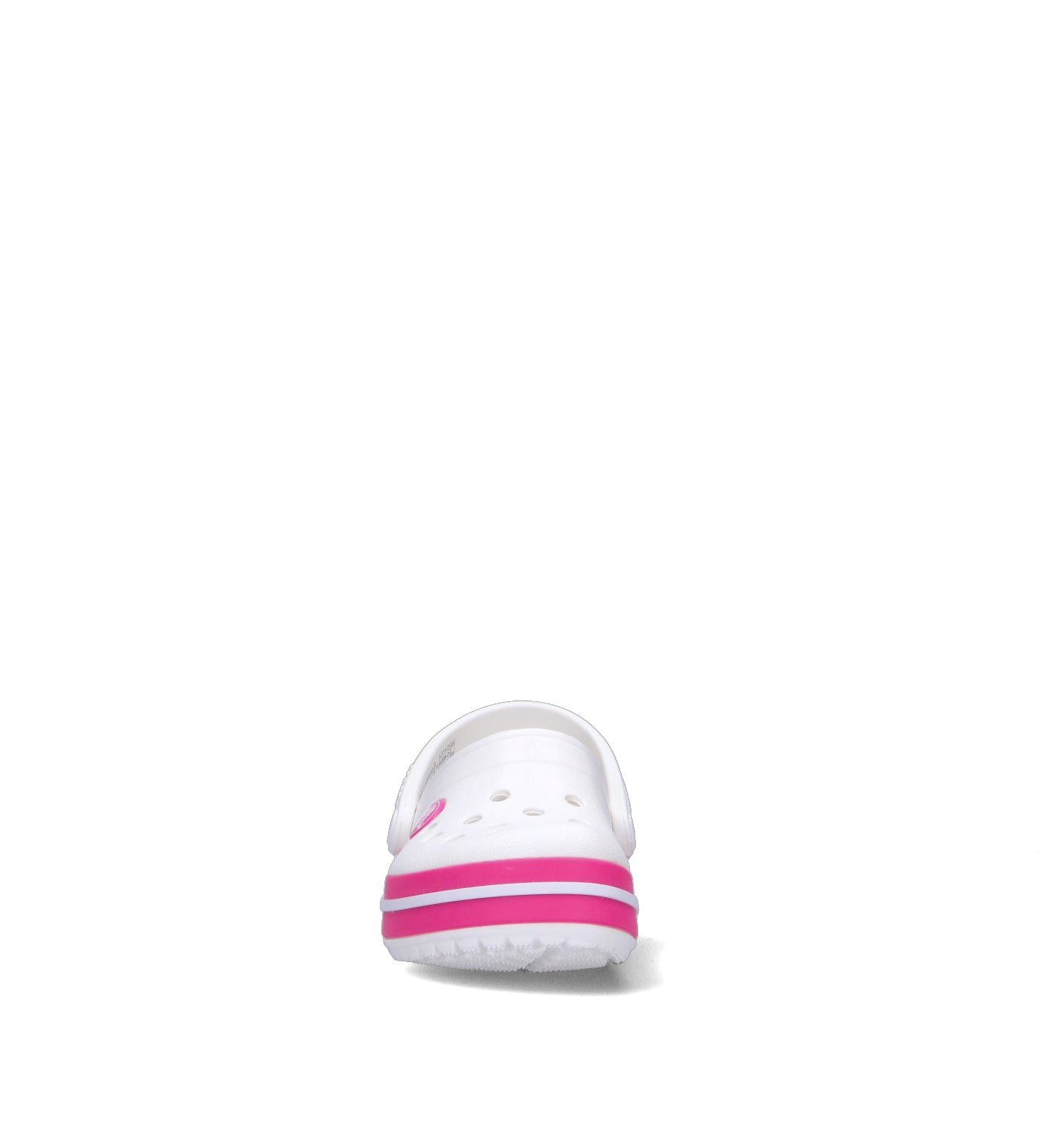 CROCS Zoccolo bimba bianca/fucsia