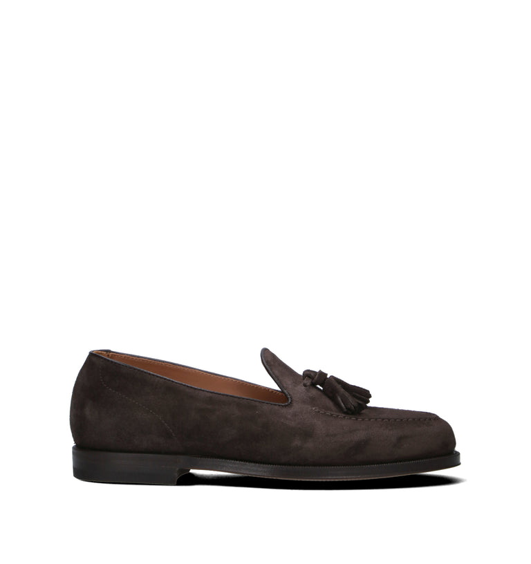 GREEN GEORGE Mocassino uomo marrone in suede