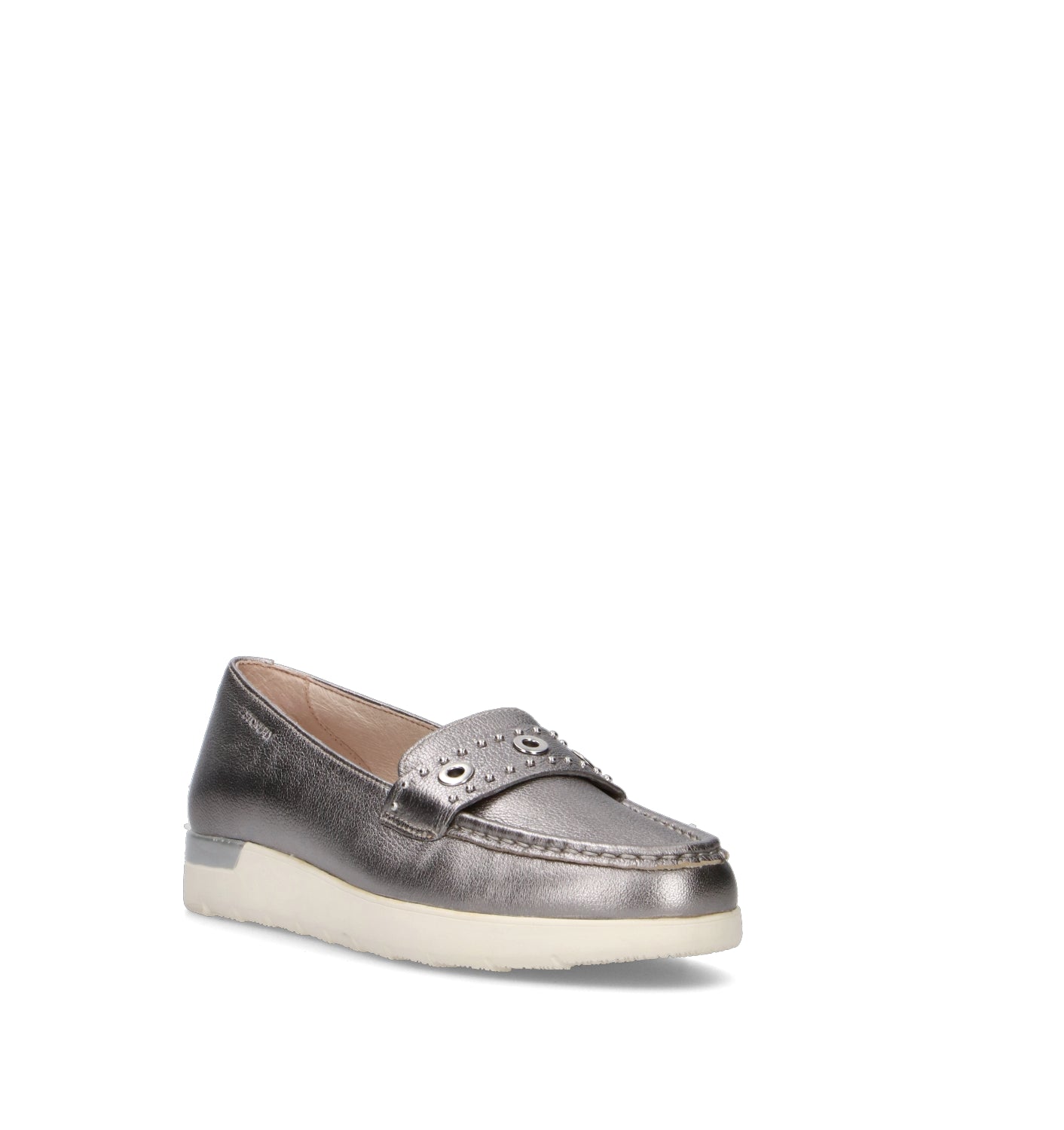 STONEFLY Mocassino donna argento in pelle
