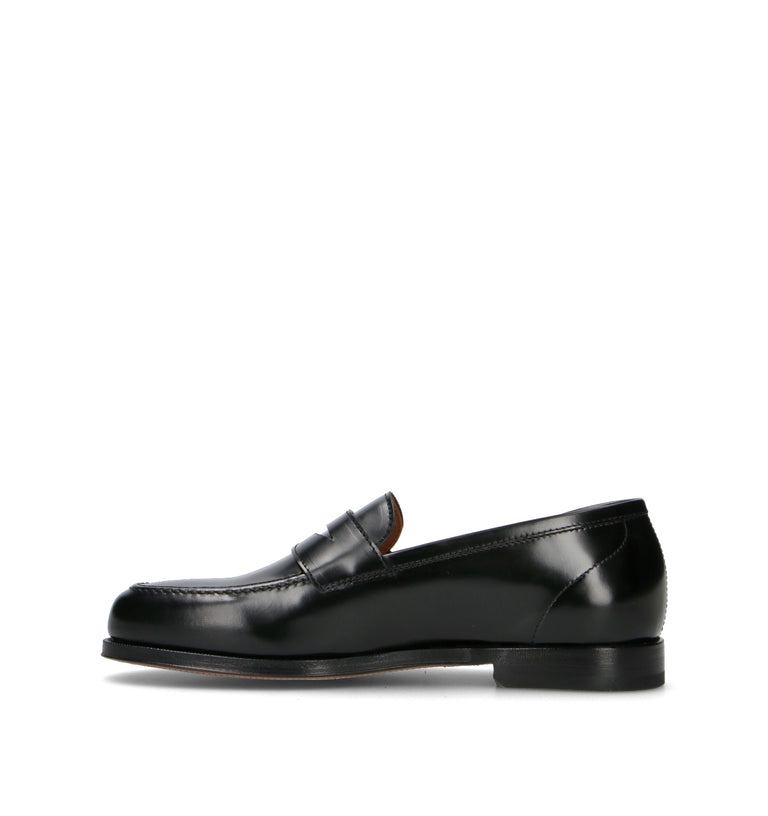 GREEN GEORGE Mocassino uomo nero in pelle