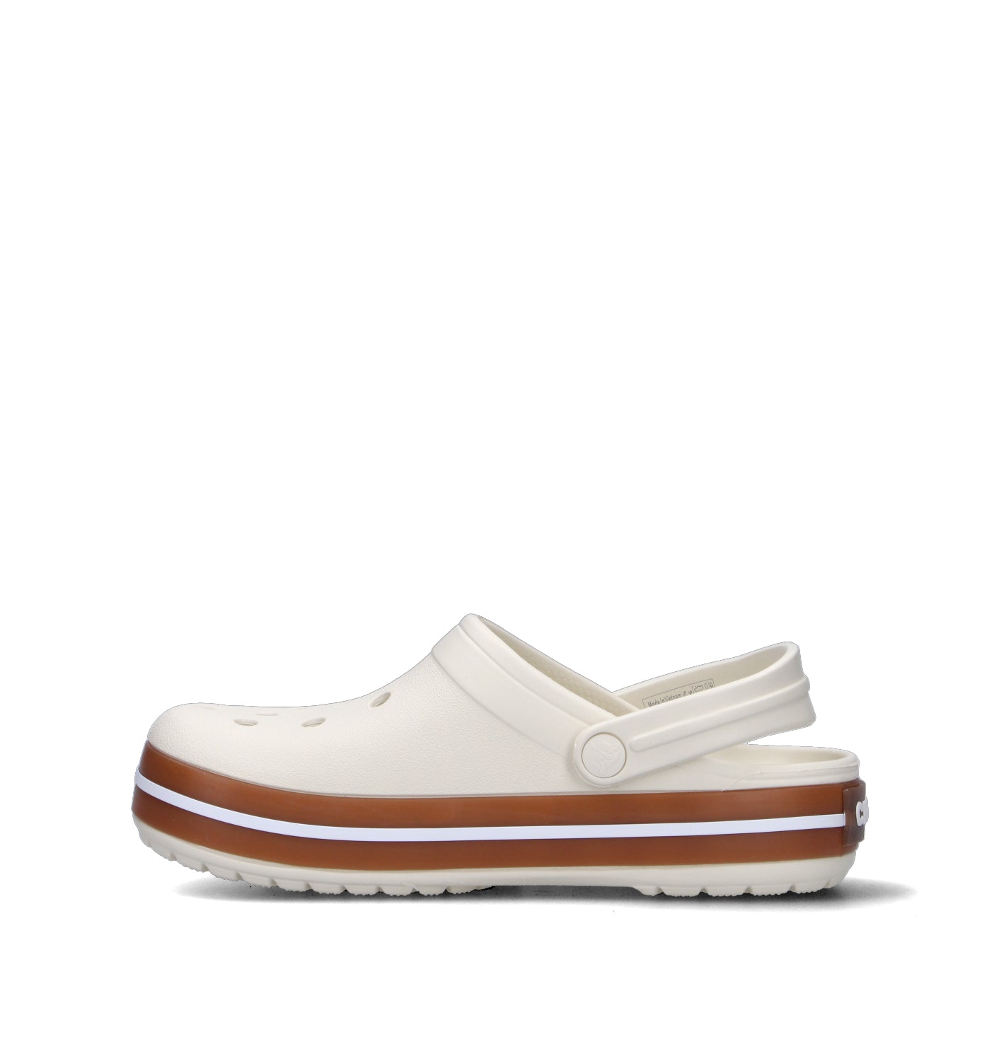 CROCS Zoccolo donna panna/marrone