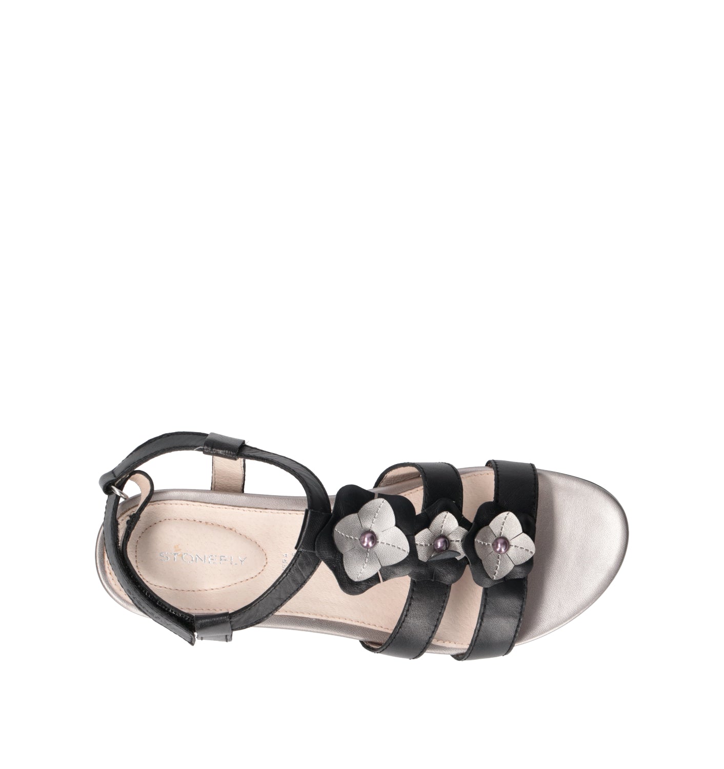 STONEFLY Sandalo donna nero in pelle