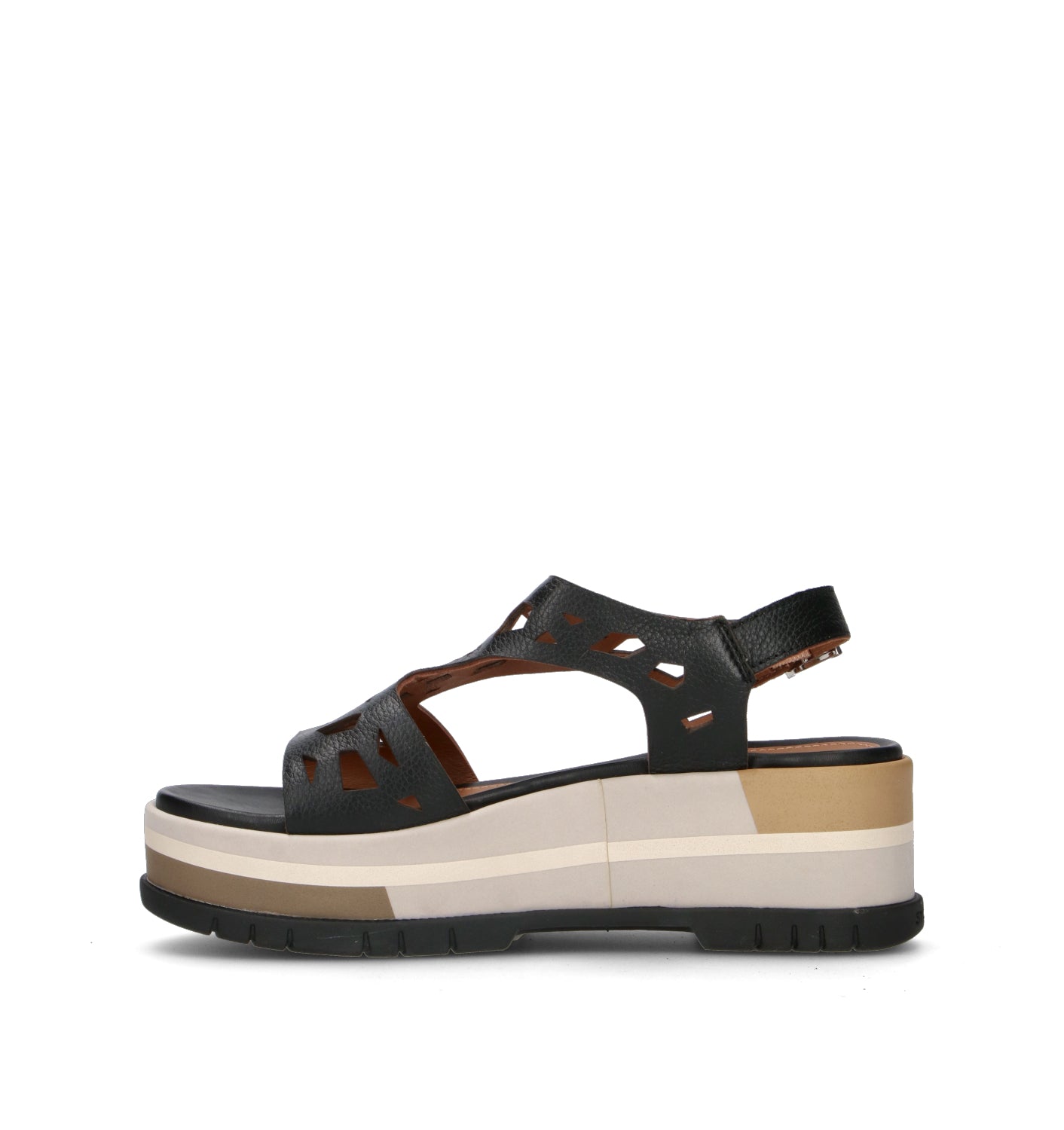 STONEFLY Sandalo donna nero in pelle