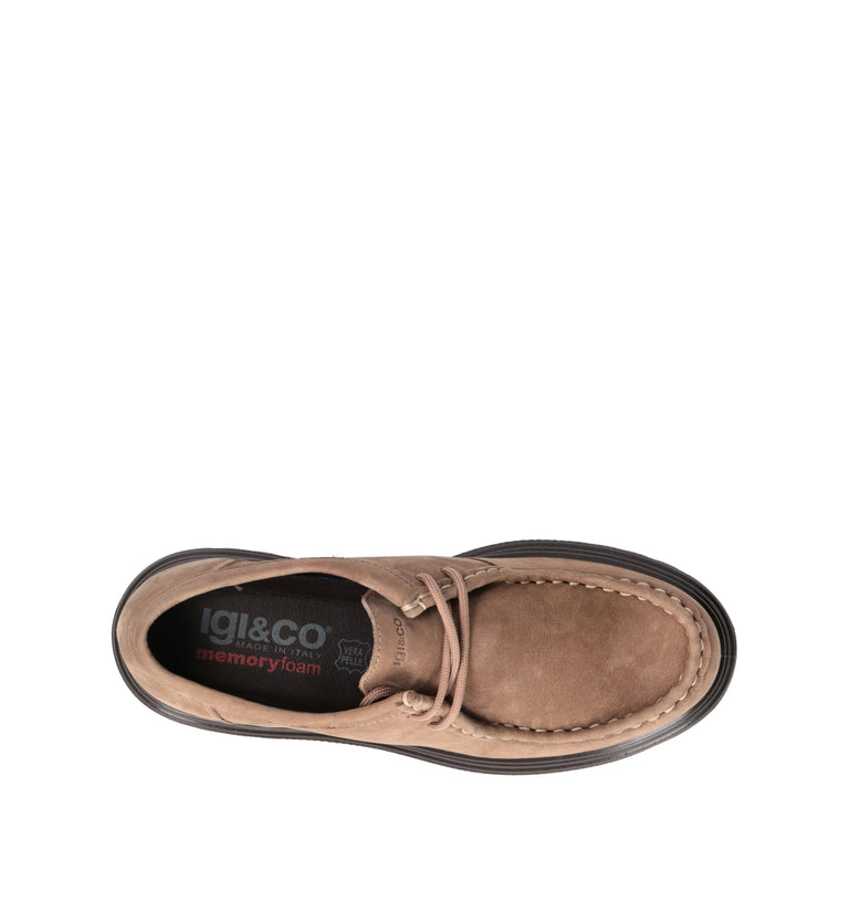 IGI&CO Sneaker donna taupe in nabuk