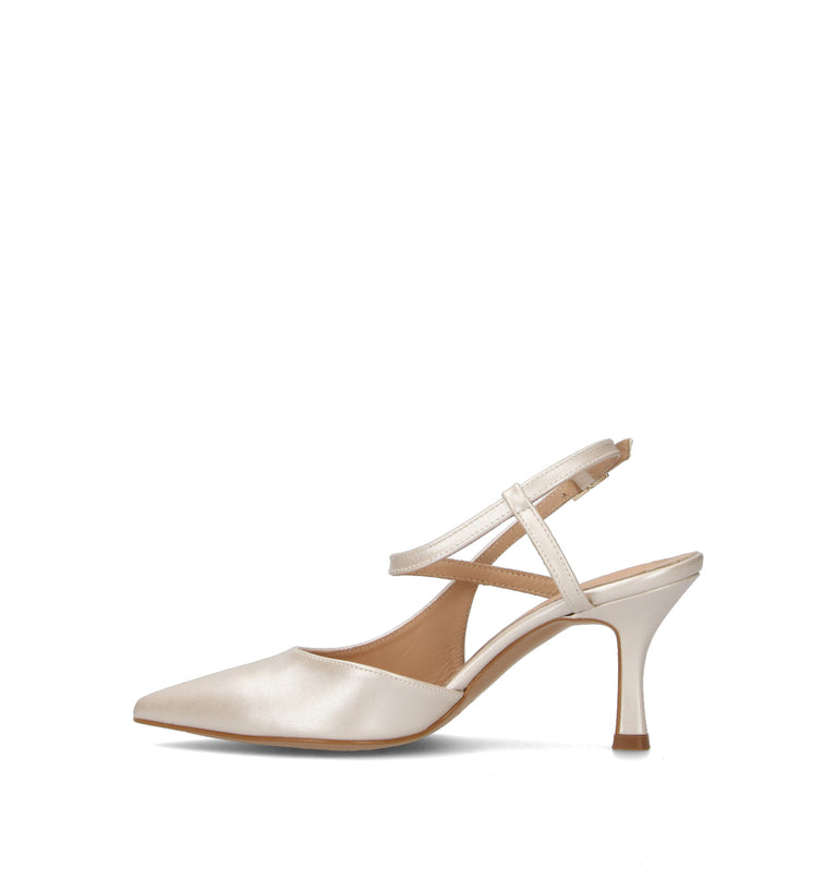 REBECCA VAN DIK Slingback donna bianca