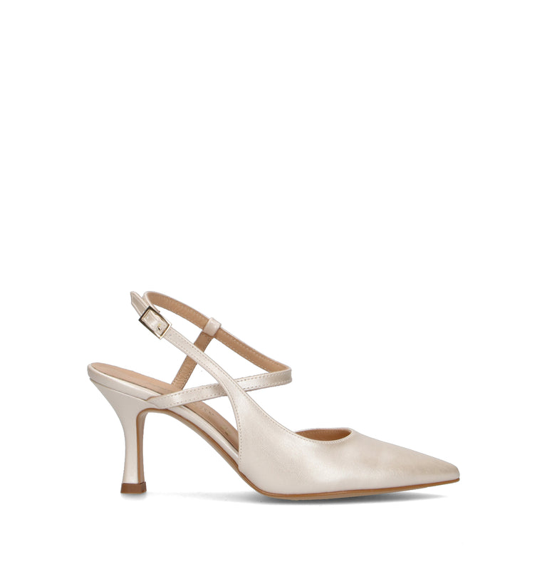 REBECCA VAN DIK Slingback donna bianca