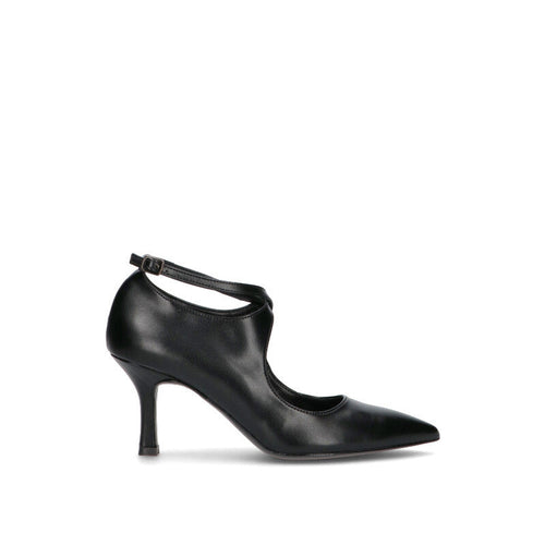 REBECCA VAN DICK Décolleté donna nera in pelle