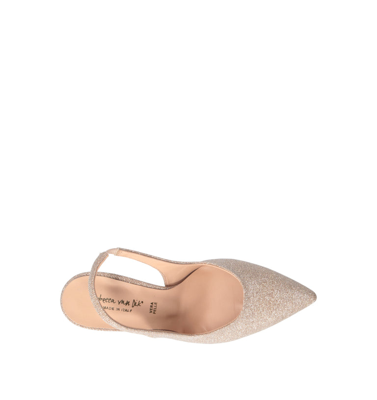 REBECCA VAN DIK Slingback donna nude