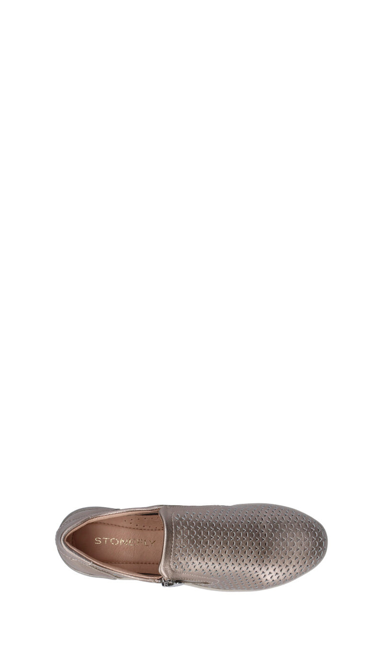 STONEFLY Sneaker donna argento in pelle
