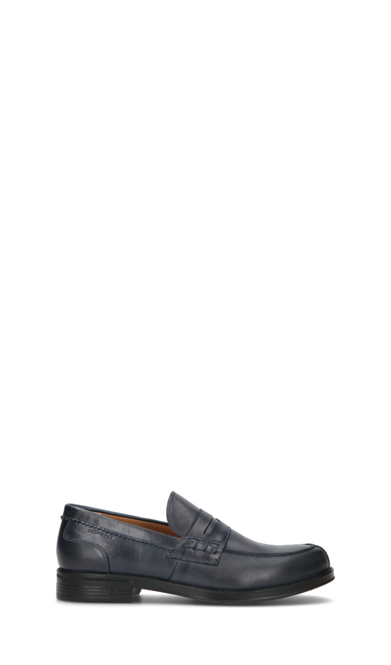 STONEFLY Mocassino uomo blu in pelle