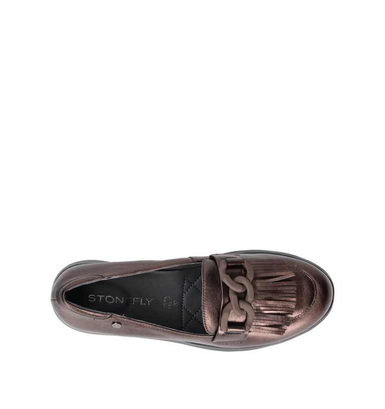STONEFLY Mocassino donna bronzo in pelle