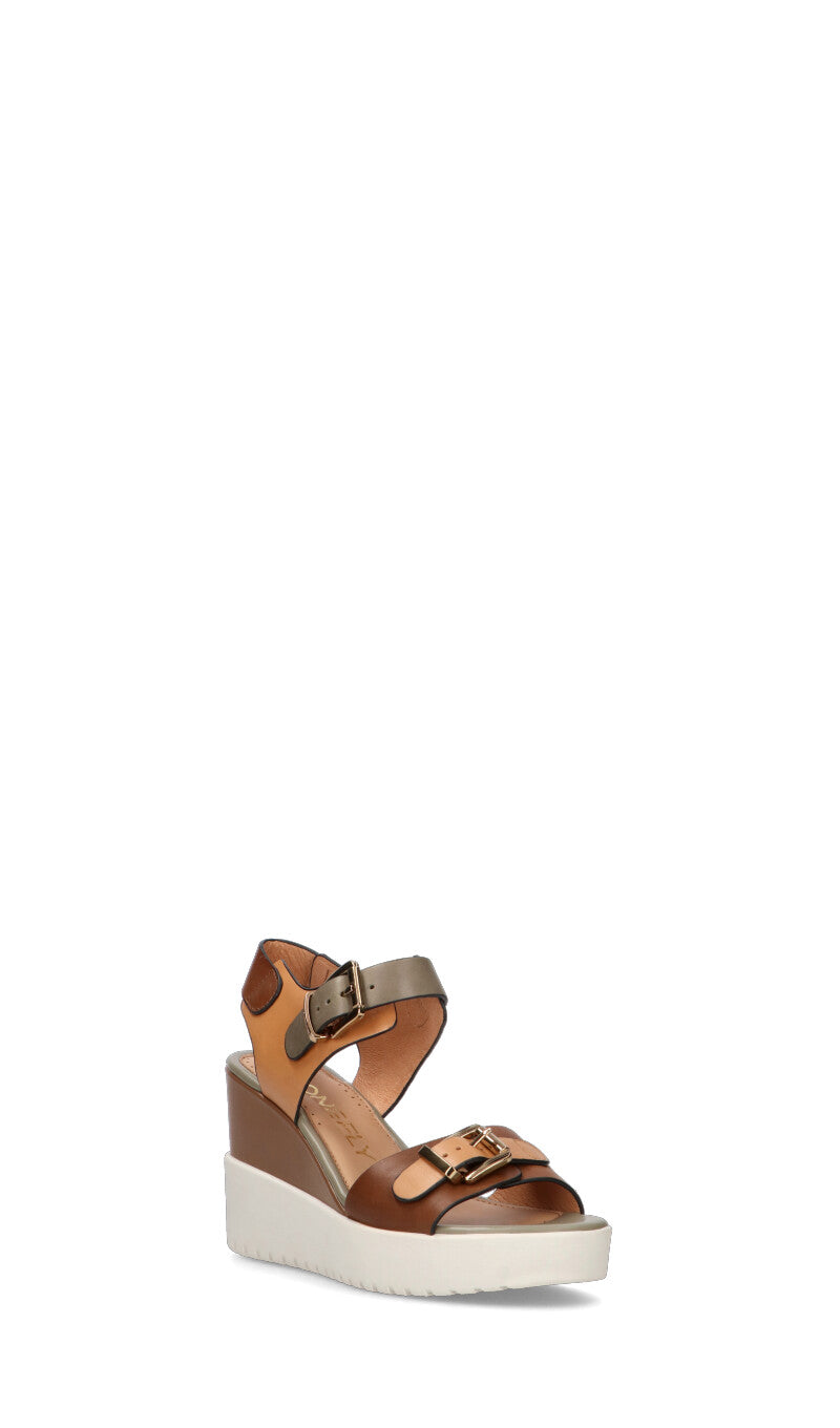 STONEFLY Sandalo donna marrone in pelle
