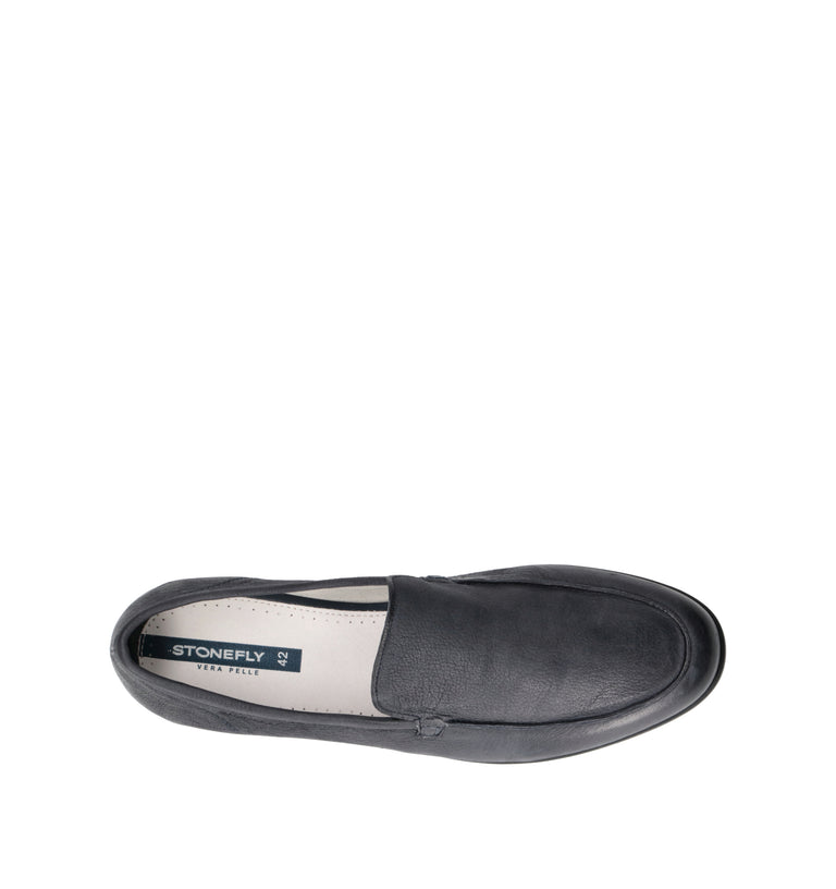 STONEFLY Mocassino uomo blu in nabuk