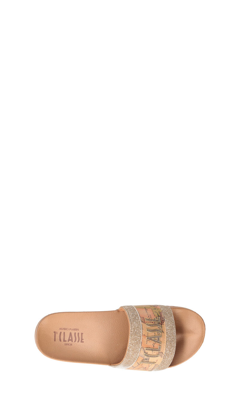 ALVIERO MARTINI Ciabatta ragazza beige