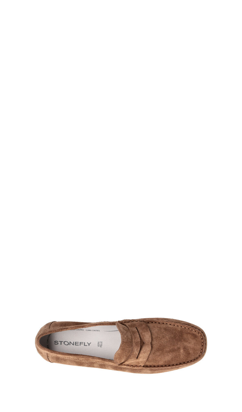 STONEFLY Mocassino uomo marrone in suede