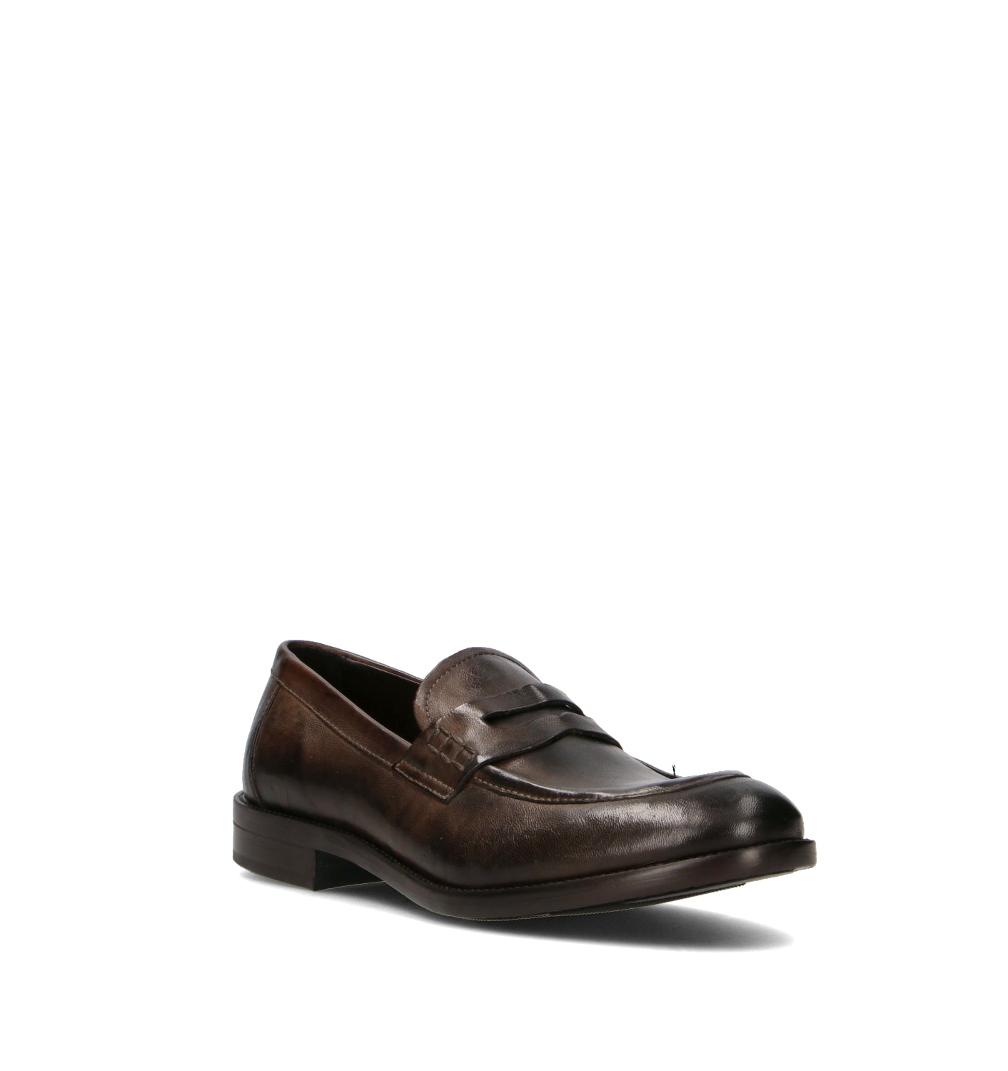 PAWELK'S Mocassino uomo marrone in pelle