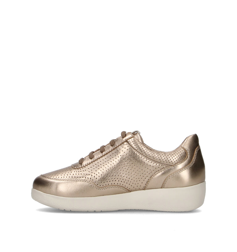 STONEFLY Sneaker donna oro in pelle