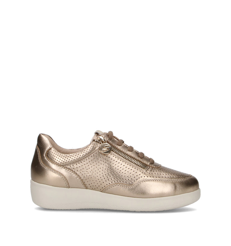STONEFLY Sneaker donna oro in pelle