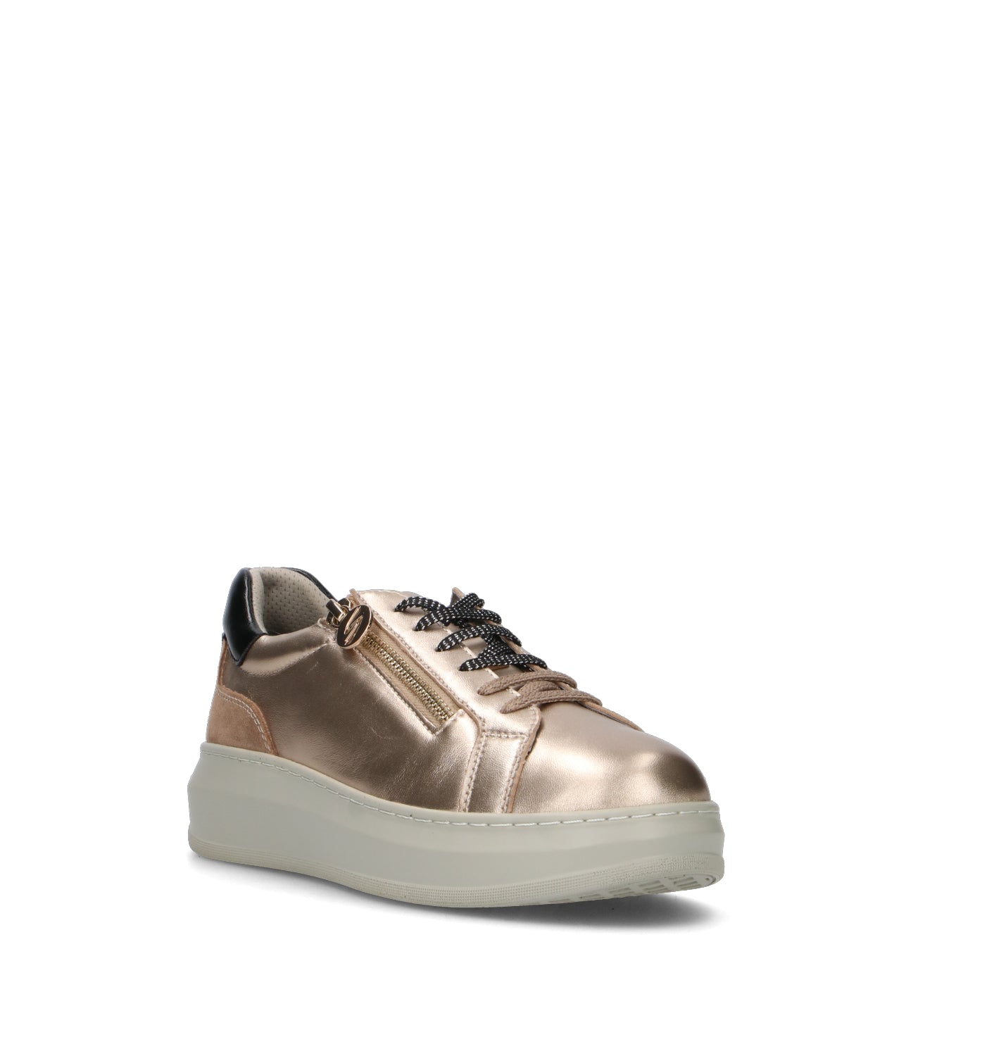 STONEFLY Sneaker donna platino in pelle