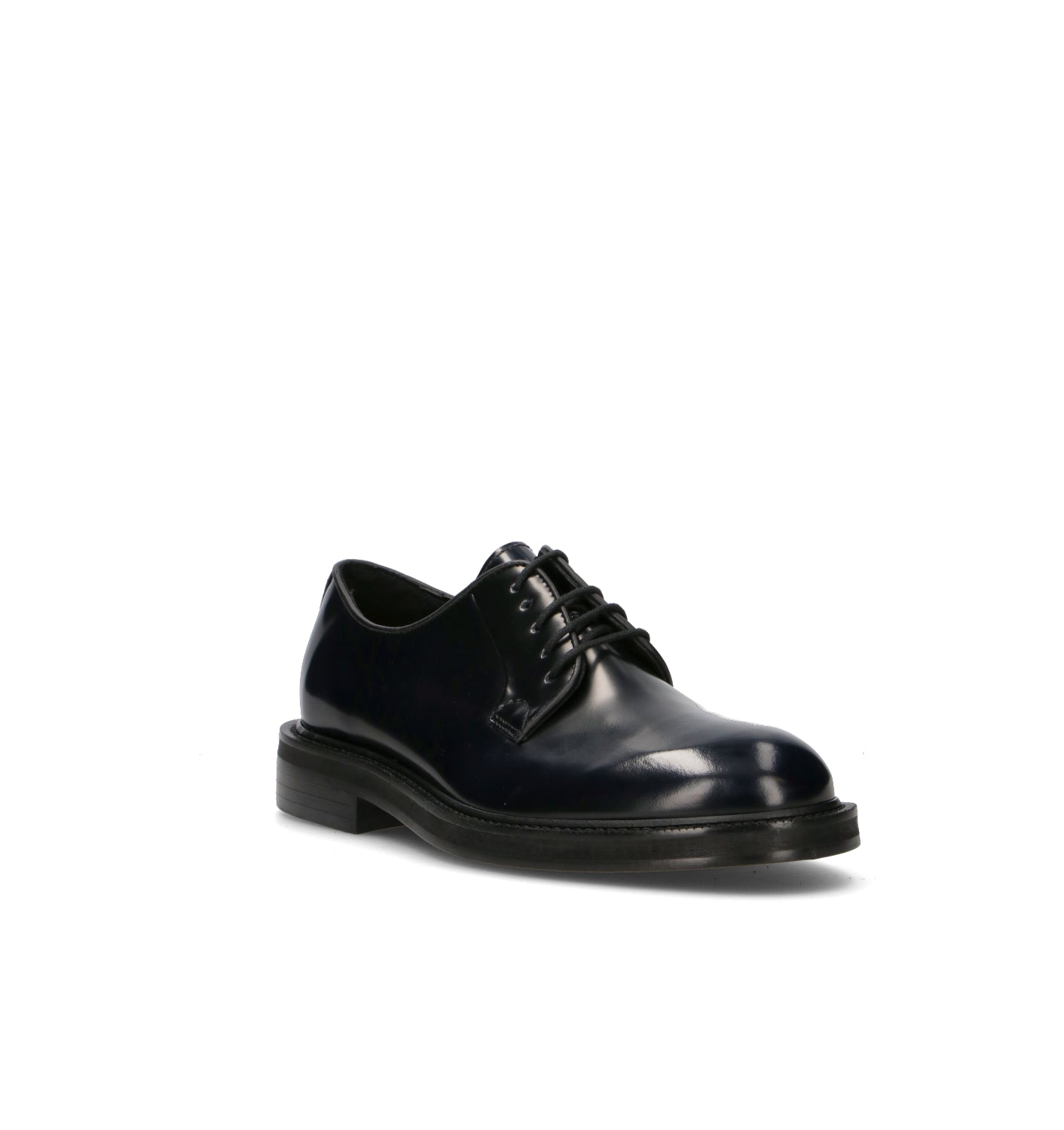 ANTICA CUOIERIA Stringata uomo blu in pelle