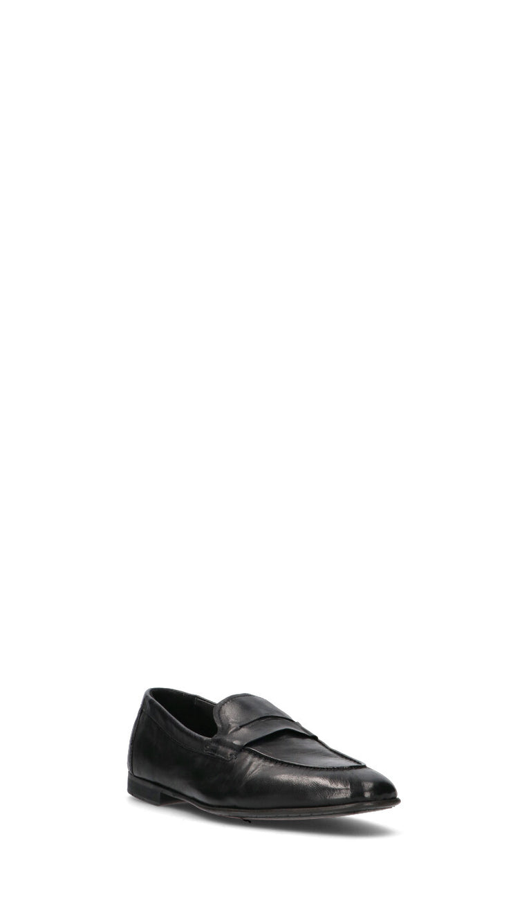 PAWELK'S Mocassino uomo nero in pelle