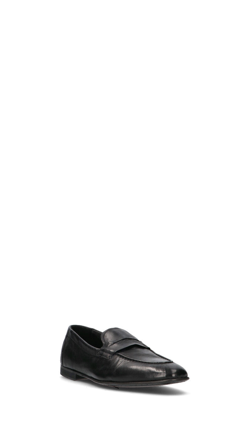 PAWELK'S Mocassino uomo nero in pelle