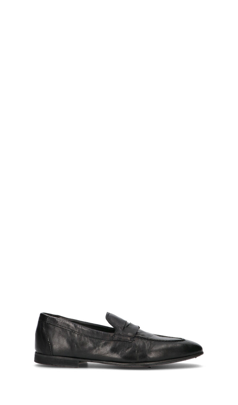 PAWELK'S Mocassino uomo nero in pelle